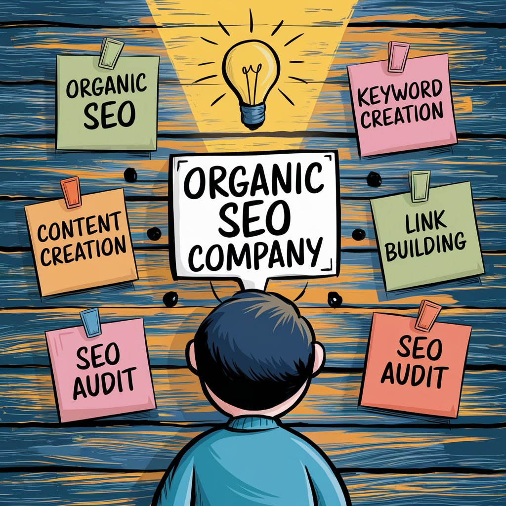 Team of SEO experts planning an organic search strategy to help businesses choose the best organic SEO company for higher rankings and long-term growth